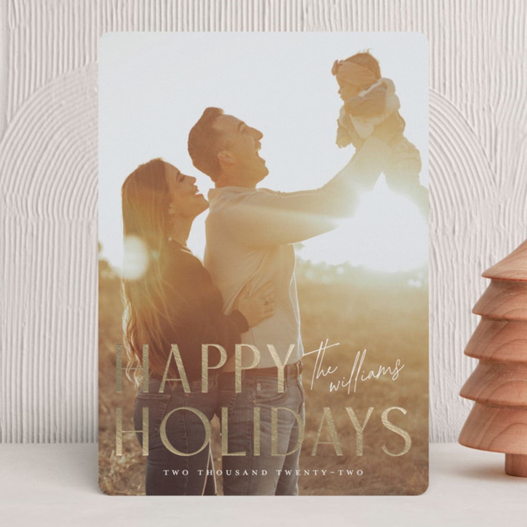"Deco" - Holiday Cards in Twinkle Lights by Wildfield Paper Co - Front