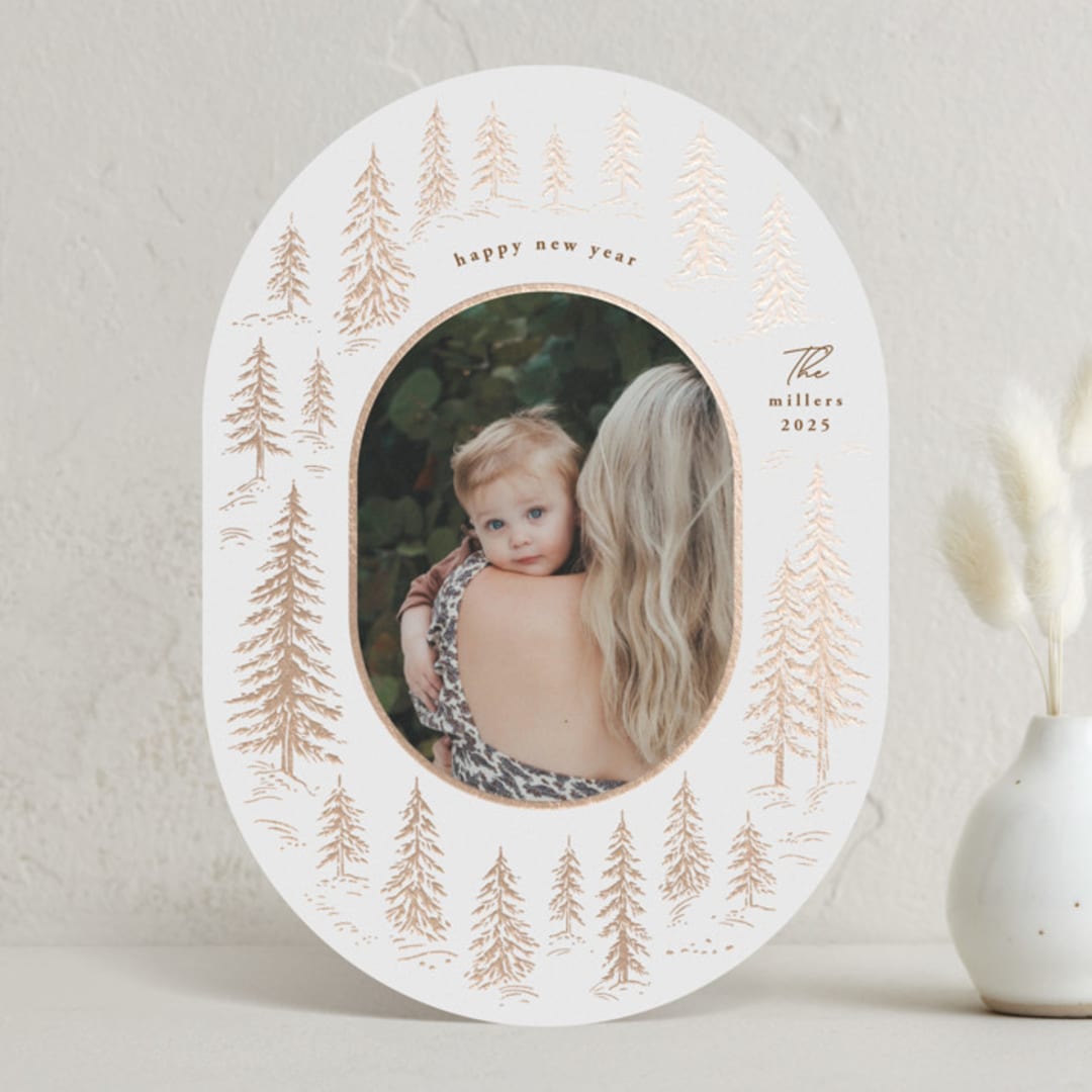 "Winter Forest" - Holiday Cards in Winter by Yuliya Evseeva - Front