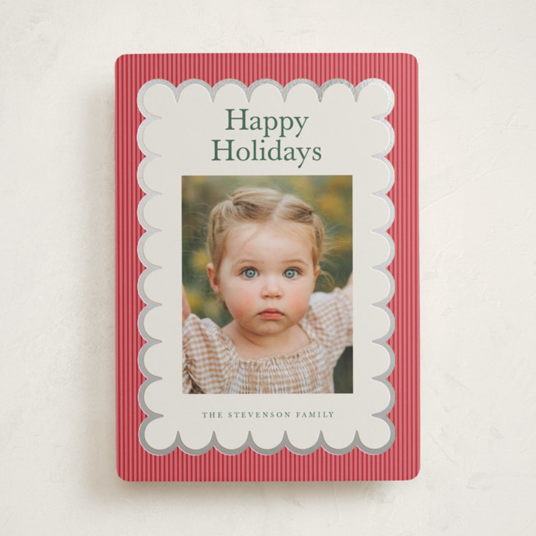 "Charm" - Holiday Cards in Cherry by Nicoletta Savod - Front