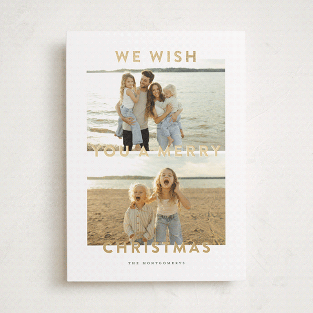 "Merry Days" - Holiday Cards in Blizzard by Wildfield Paper Co - Front