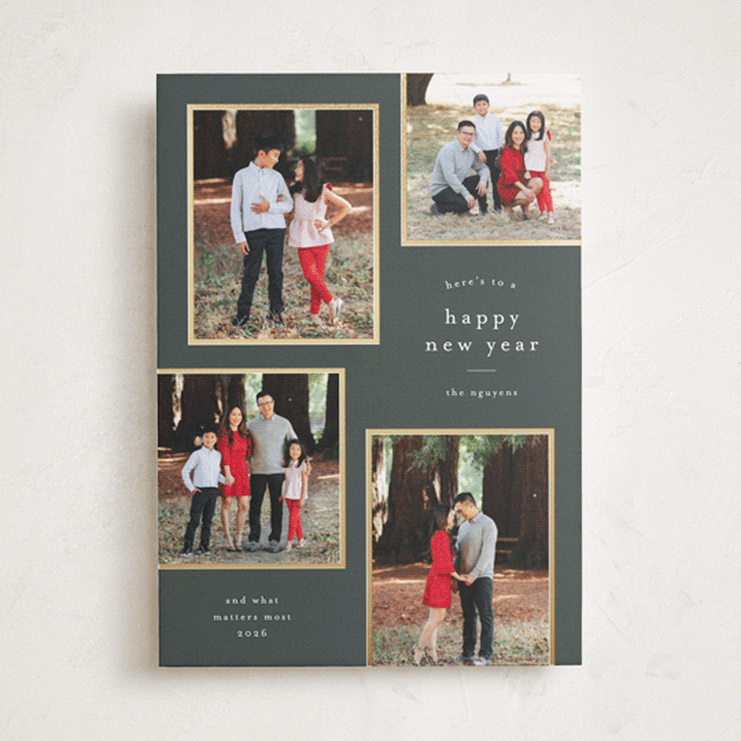 "Simply Framed" - Holiday Cards in Spruce by Stacey Meacham - Front