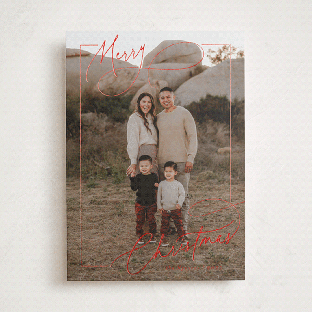 "Sophisticate" - Holiday Cards in Cherry by Nicoletta Savod - Front