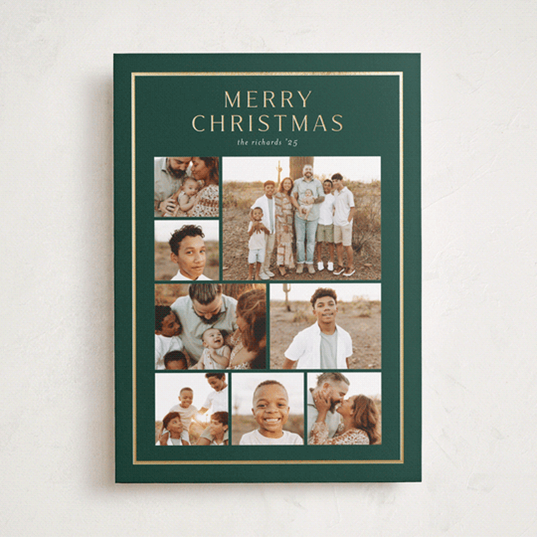 "Christmas collage" - Holiday Cards in Pine by Stacey Meacham - Front