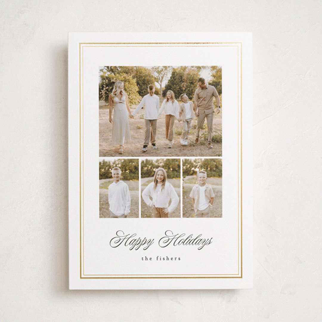 "Hampton House" - Holiday Cards in Snow by Erin L. Wilson - Front