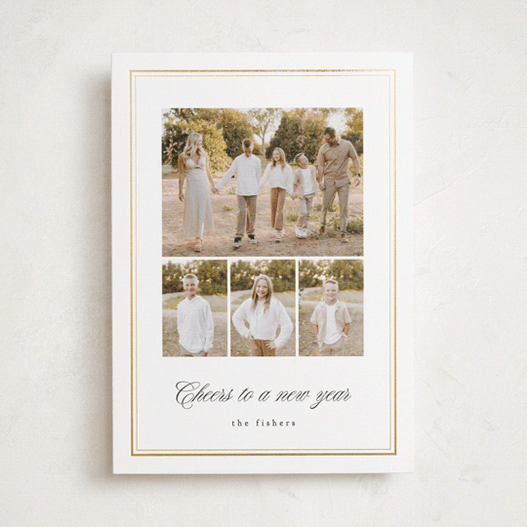 "Hampton House" - Holiday Cards in Snow by Erin L. Wilson - Front