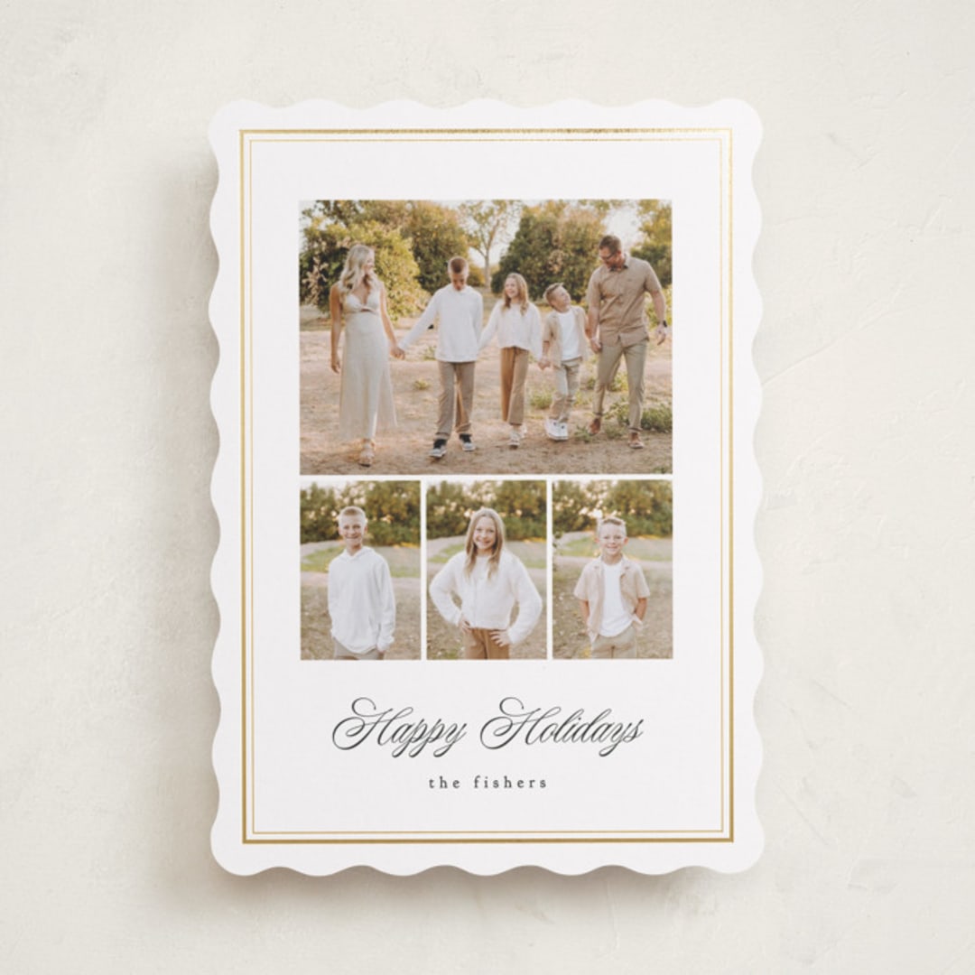 "Hampton House" - Holiday Cards in Snow by Erin L. Wilson - Front