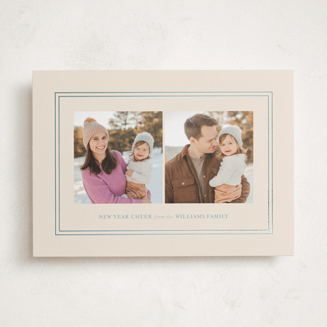 "simple border" - Holiday Cards in Eggnog by Jenna Holcomb - Front