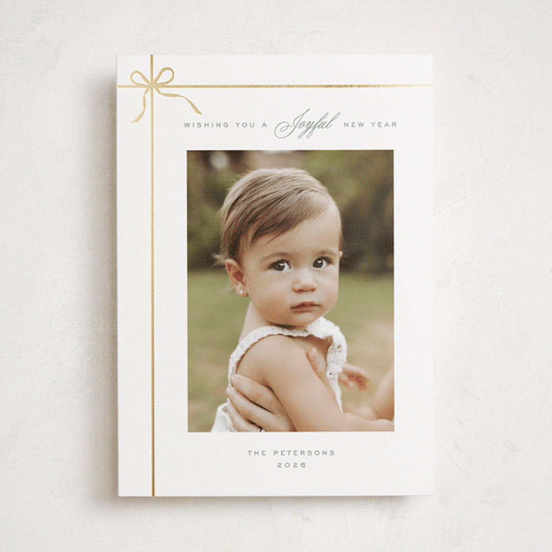 "Gift" - Holiday Cards in Tinsel by Vanessa Doyle - Front