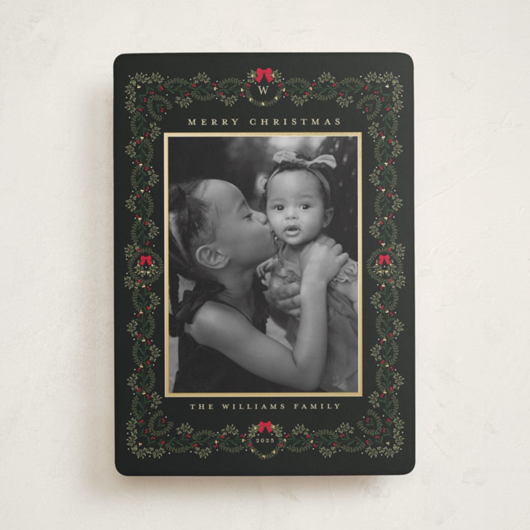 "Detailed" - Holiday Cards in Holly Berry by Susan Moyal - Front