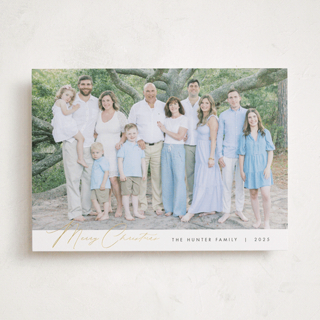"Glamour" - Holiday Cards in Snow by Nicoletta Savod - Front