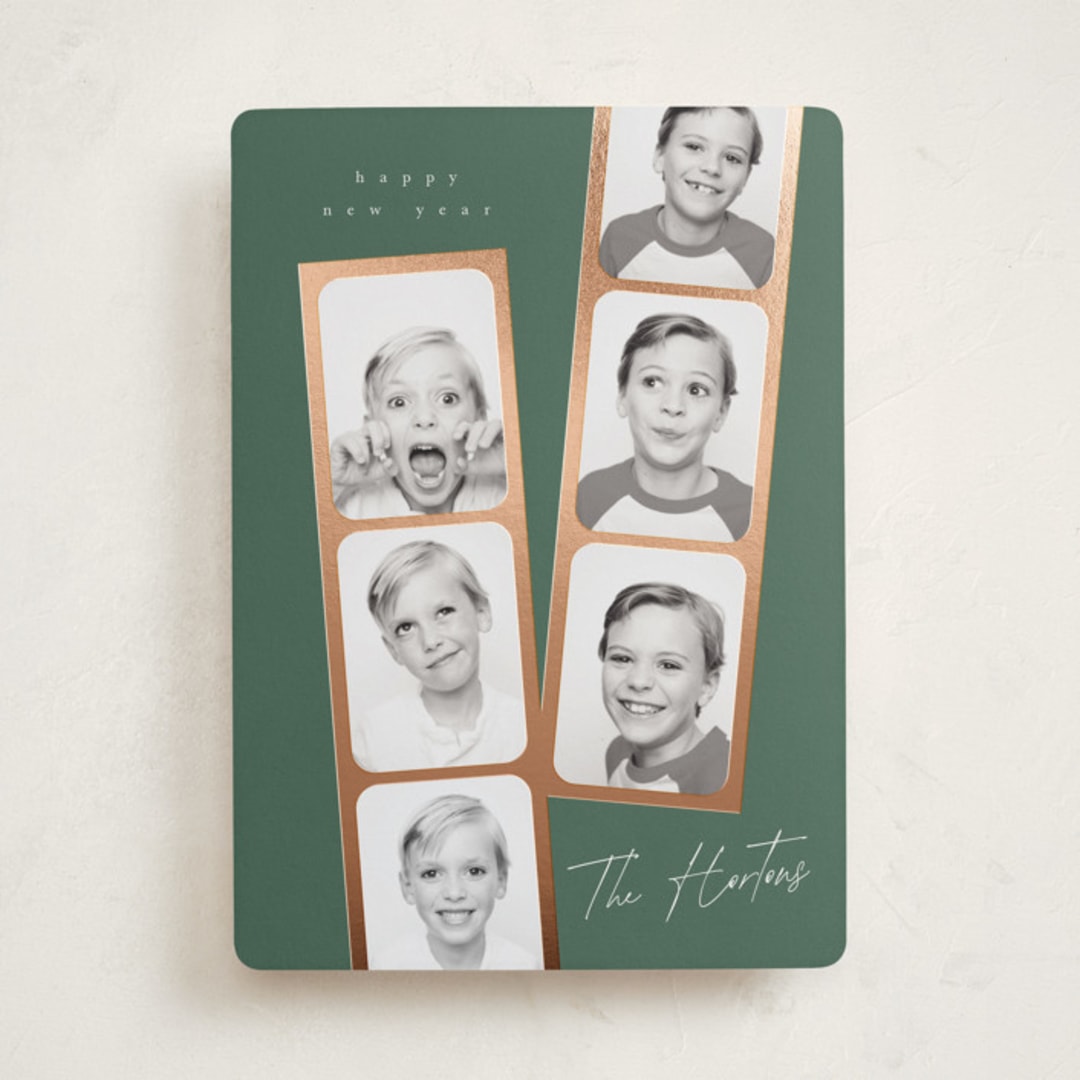 "Snapshots" - Holiday Cards in Forest by Leah Bisch - Front