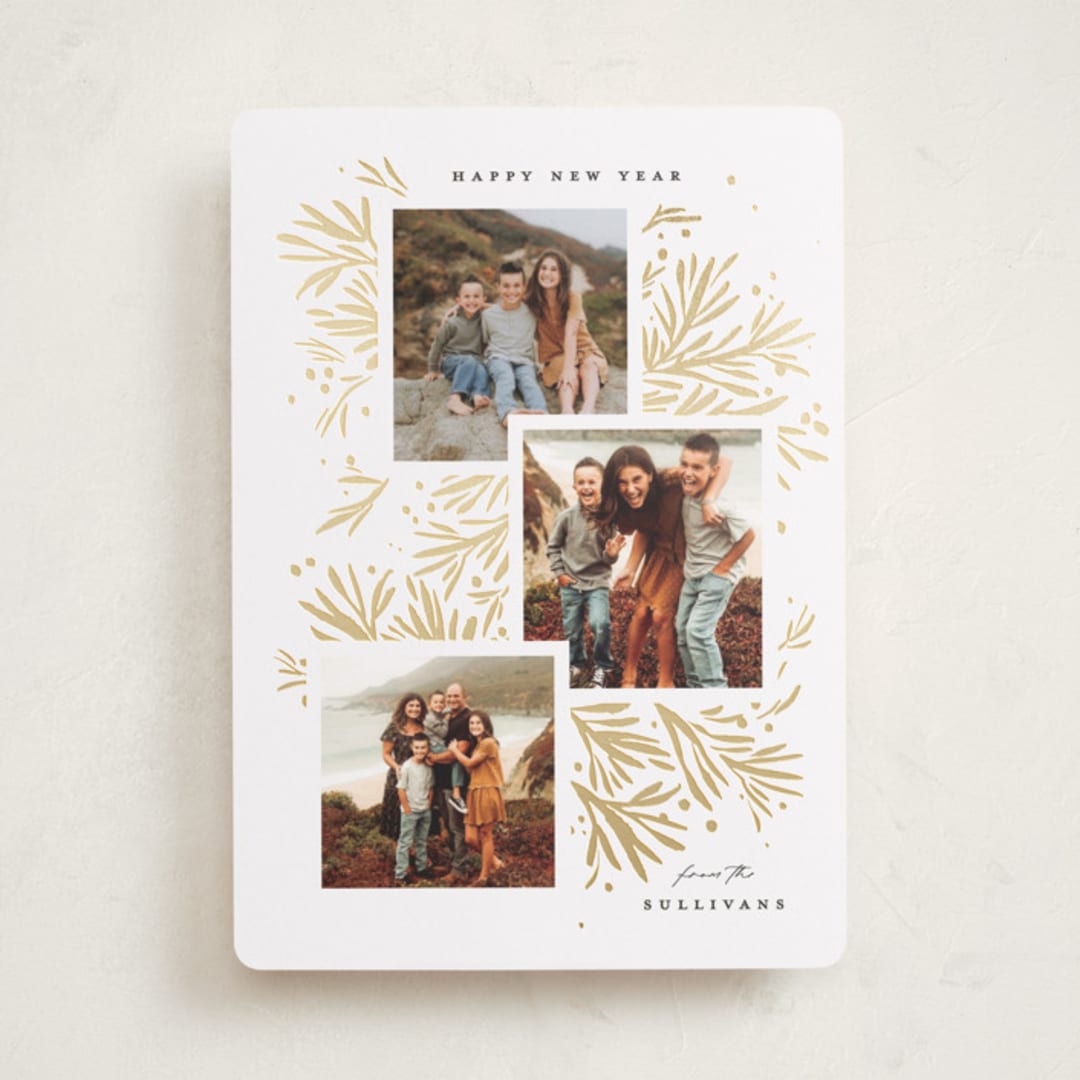 "foil branches" - Holiday Cards in Snow by Julie Murray - Front