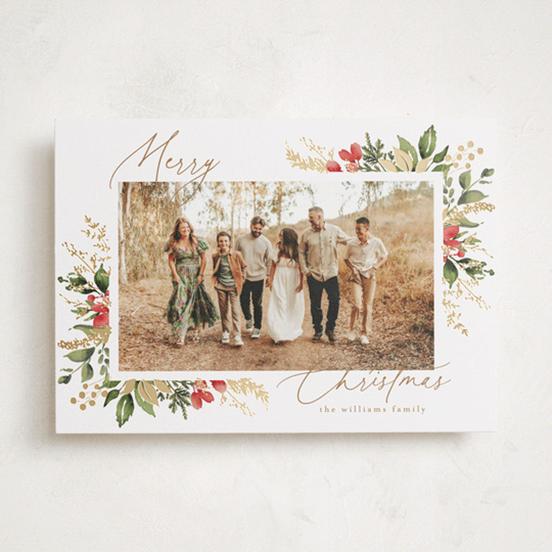 "A Sparkle of Holiday" - Holiday Cards in Snow by Chris Griffith - Front
