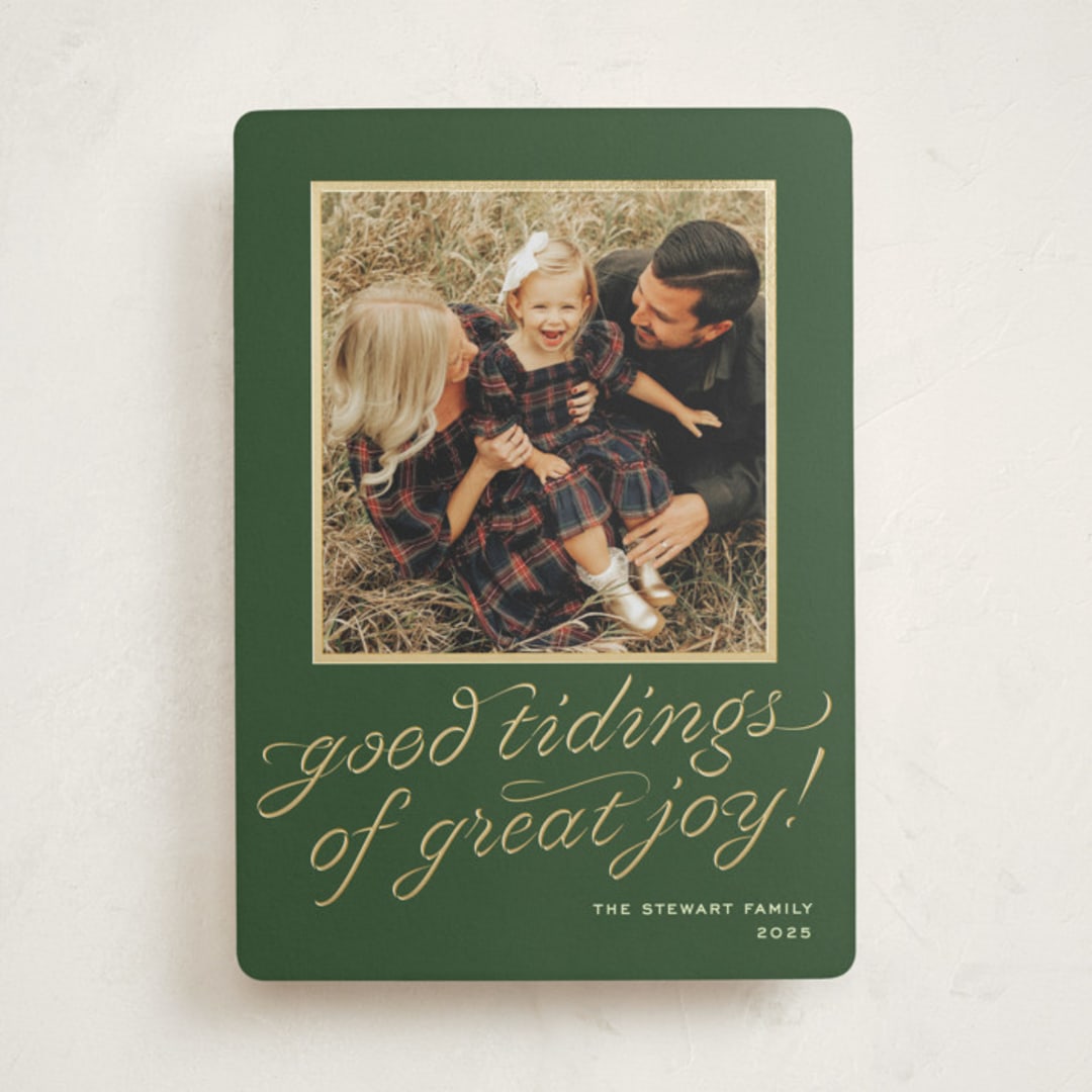 "cotillion" - Holiday Cards in Evergreen by Megan Davis - Front