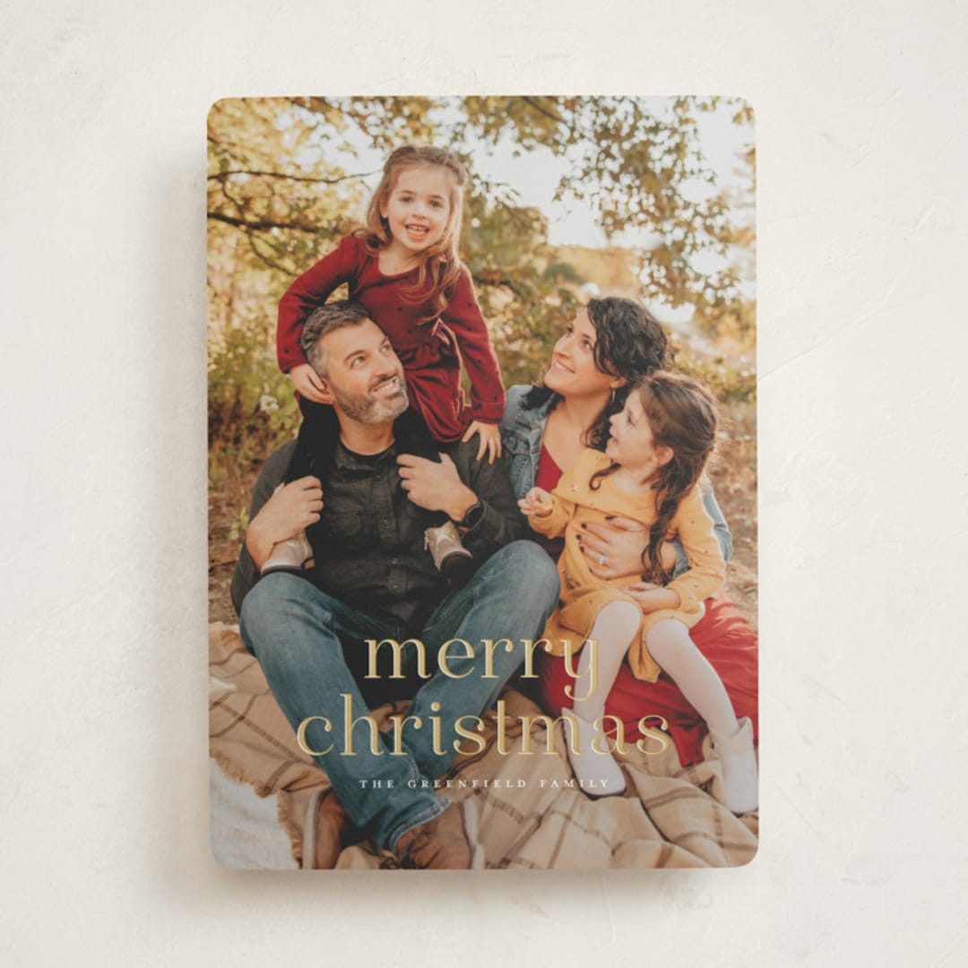 "Quartz" - Holiday Cards in Blizzard by Wildfield Paper Co - Front