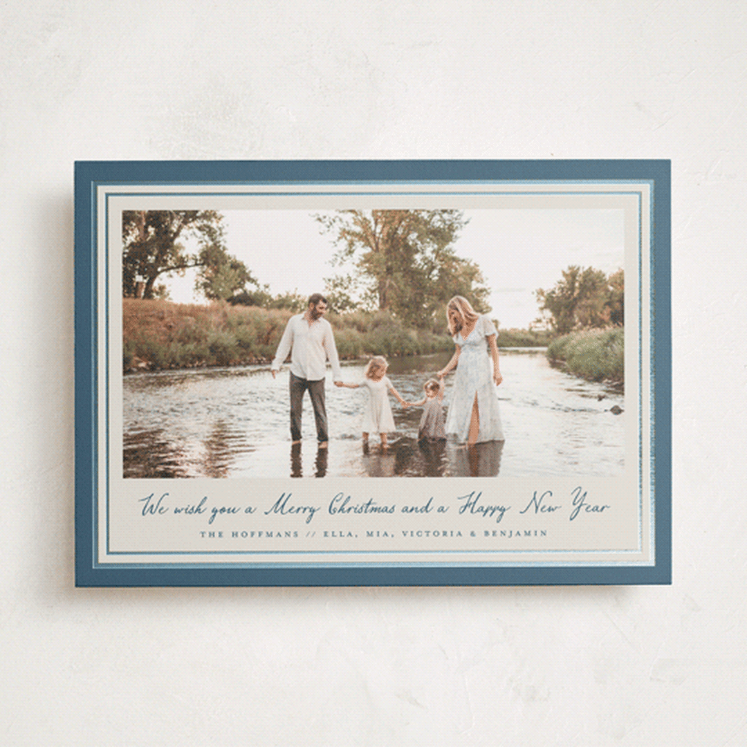 "Oasis" - Holiday Cards in Blue Spruce by Petra Kern - Front