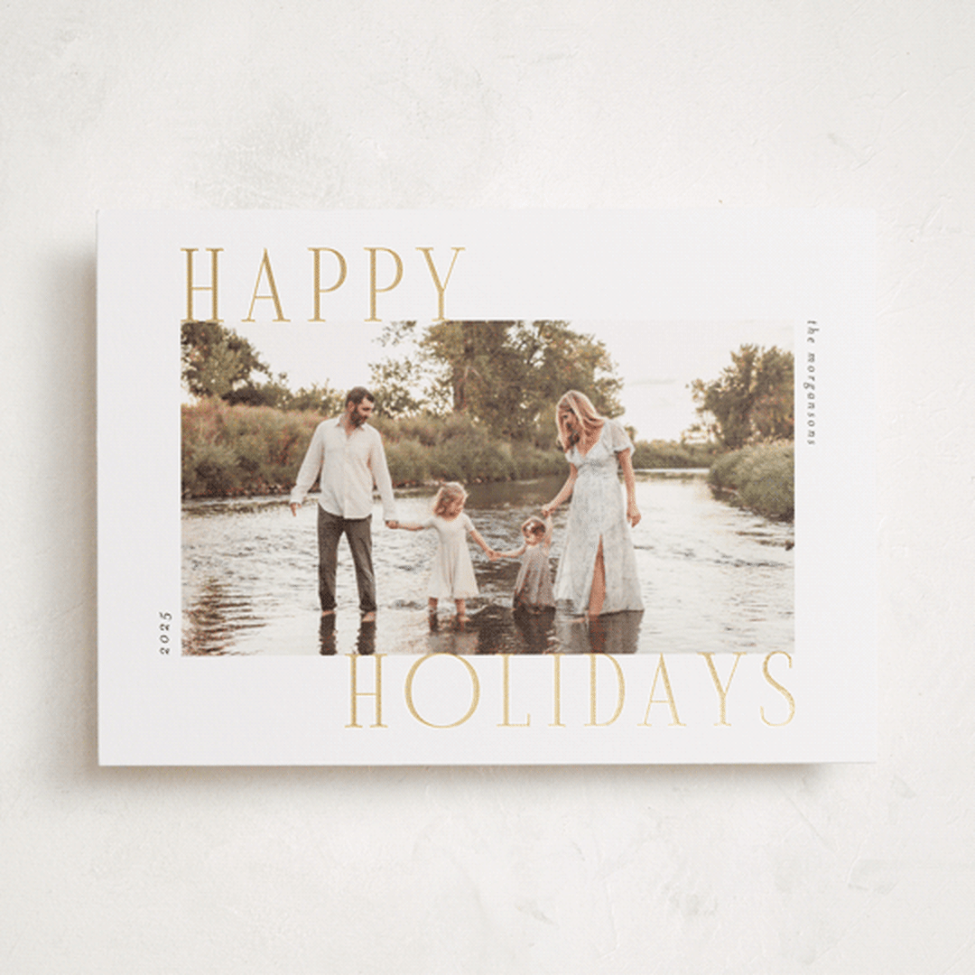 "Holiday Wonder" - Holiday Cards in Snow by Chris Griffith - Front