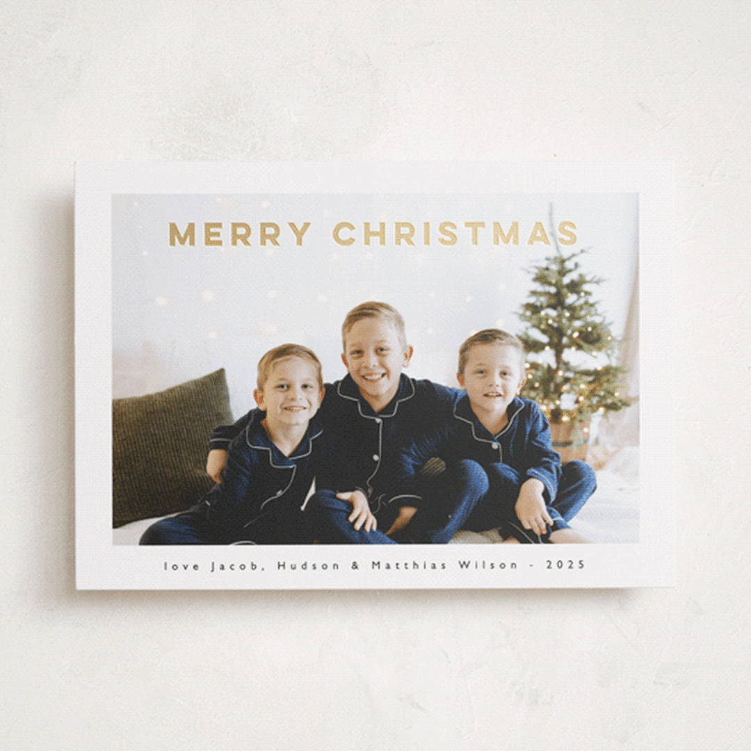 "bold christmas" - Holiday Cards in Ink by Benita Crandall - Front