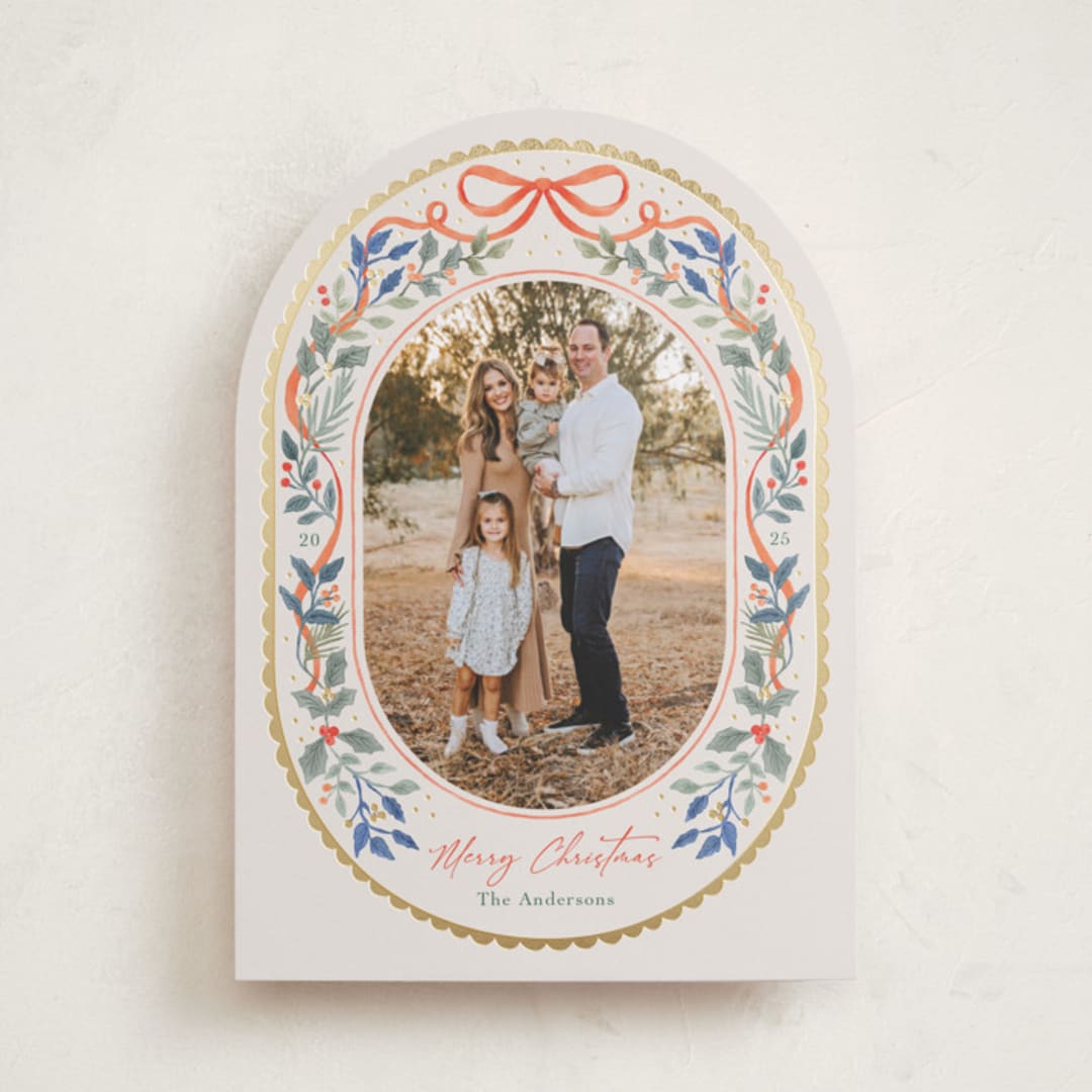 "A Gentle Bow" - Holiday Cards in Holly by Elly - Front