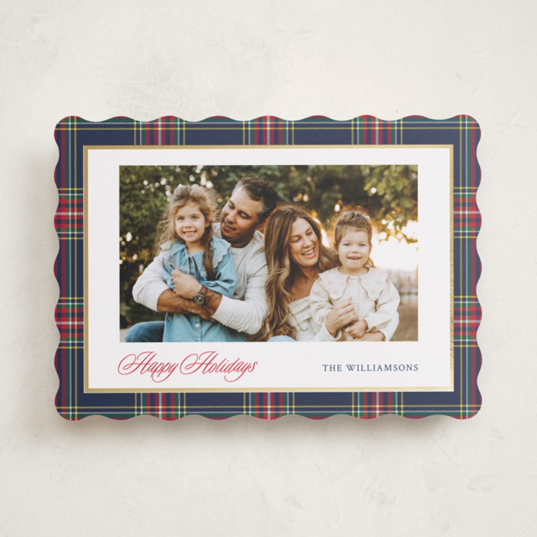 "Navy Baby" - Holiday Cards in Navy by Cindy Reynolds - Front