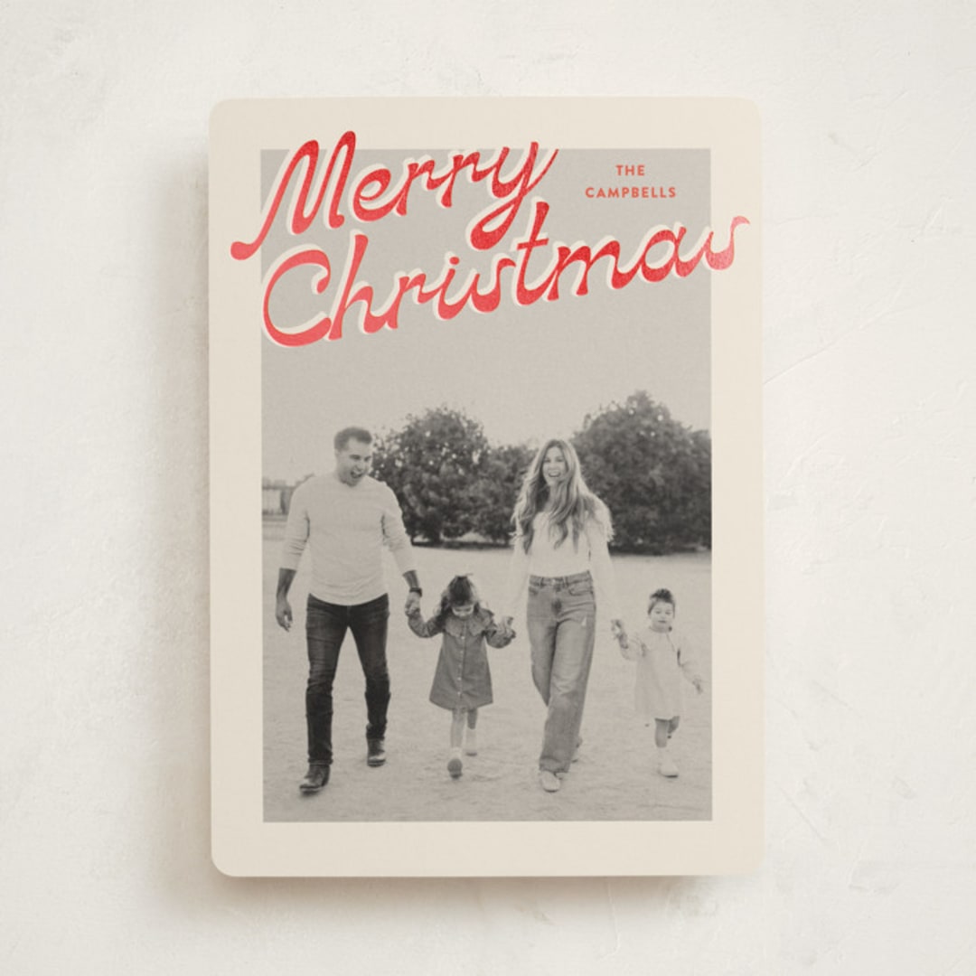 "Nostalgia" - Holiday Cards in Candy Cane by Ekko Studio - Front