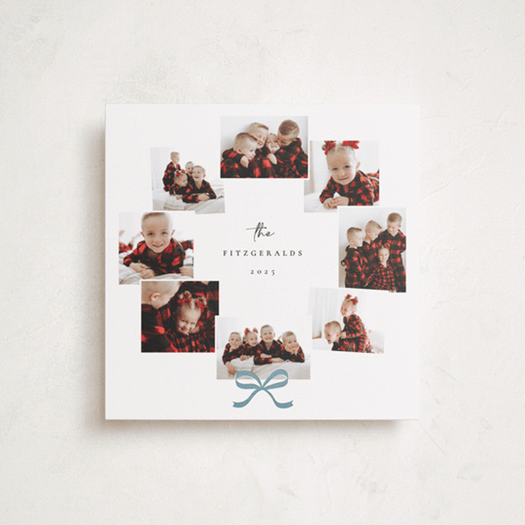 "Jolly Wreath" - Holiday Cards in Snowman by Adelyn T. - Front