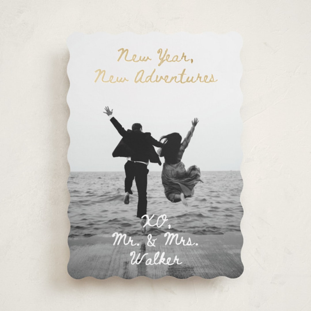 "New Adventure XO's" - Holiday Cards in Winter by Alethea and Ruth - Front