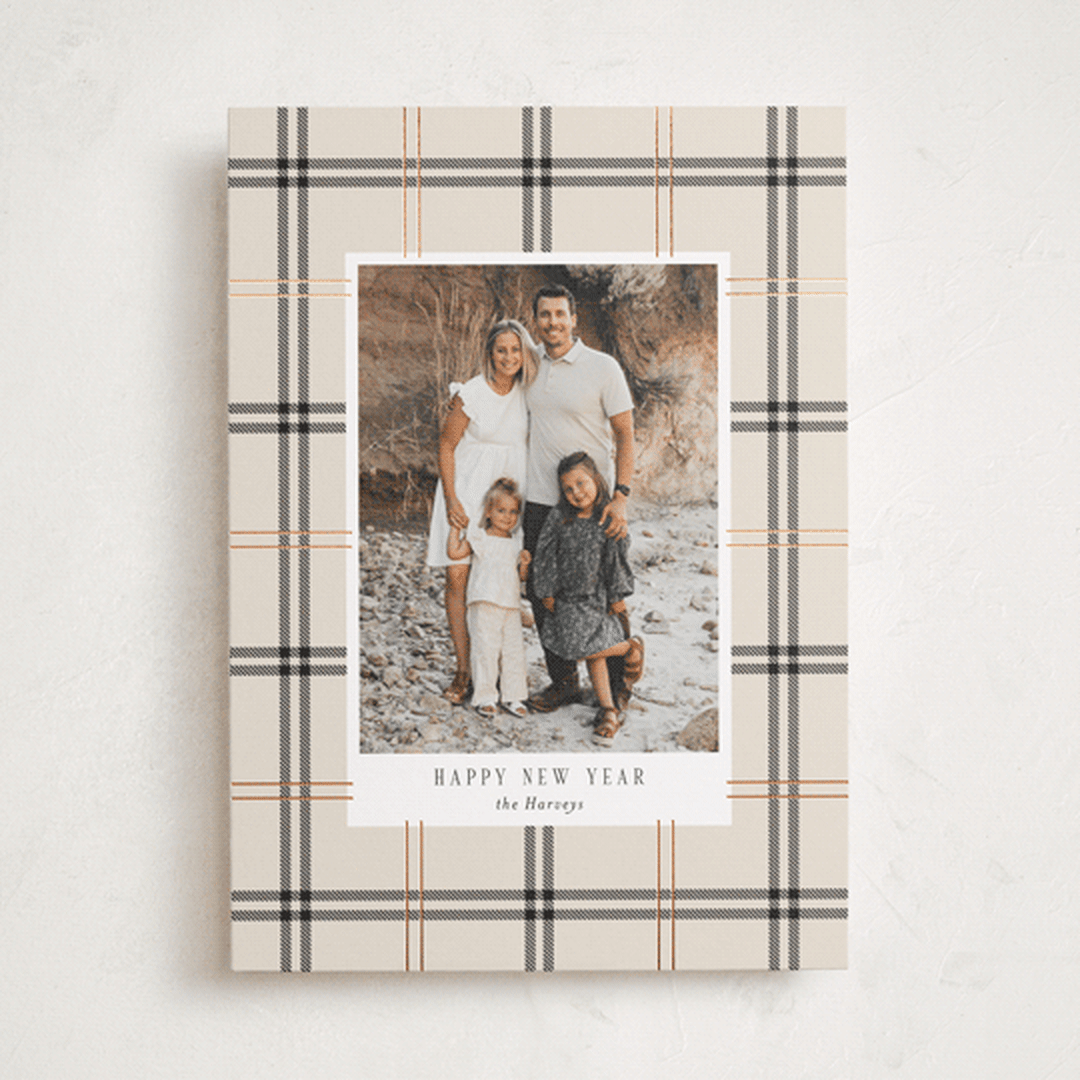 "Window Pane" - Holiday Cards in Vanilla by Cindy Reynolds - Front