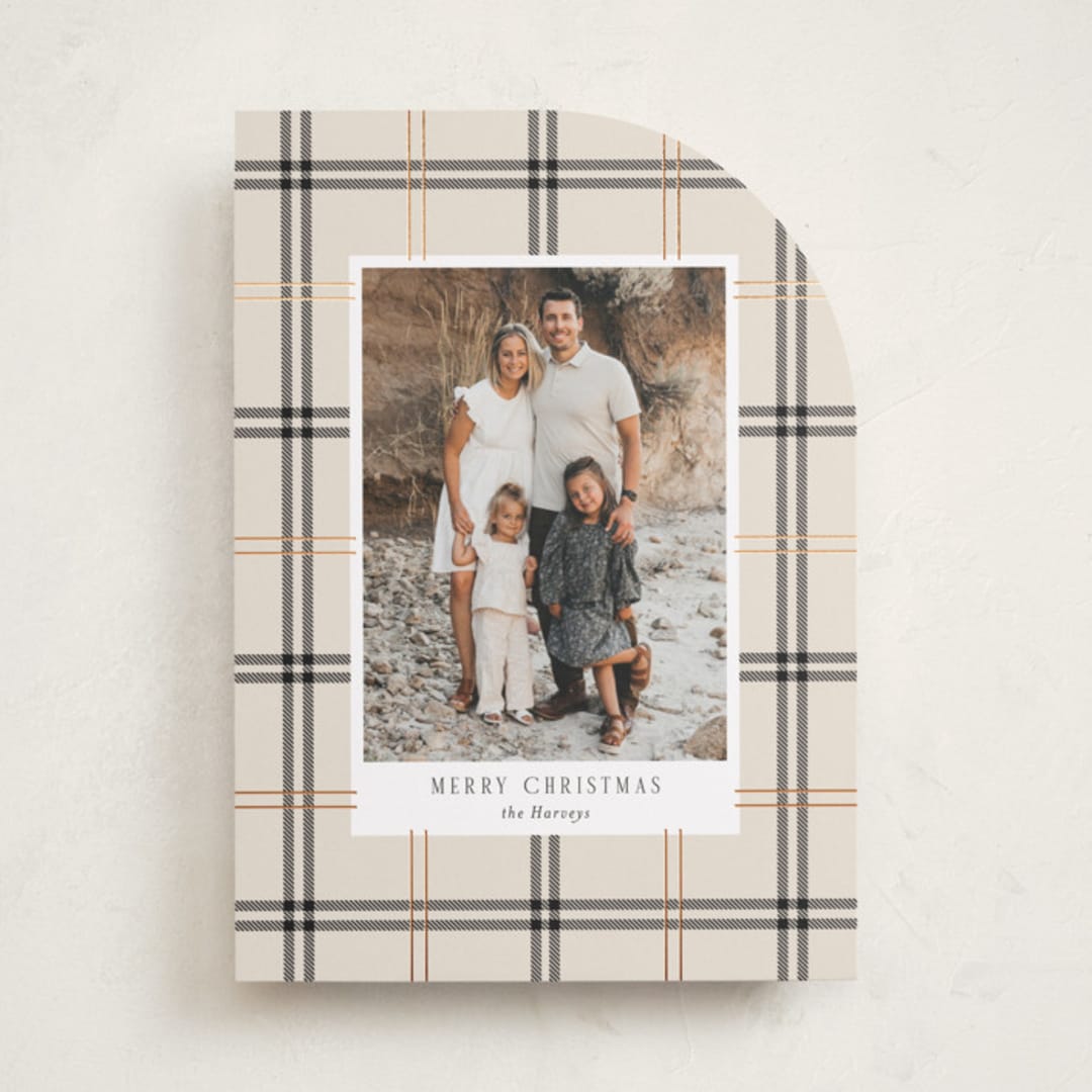 "Window Pane" - Holiday Cards in Vanilla by Cindy Reynolds - Front