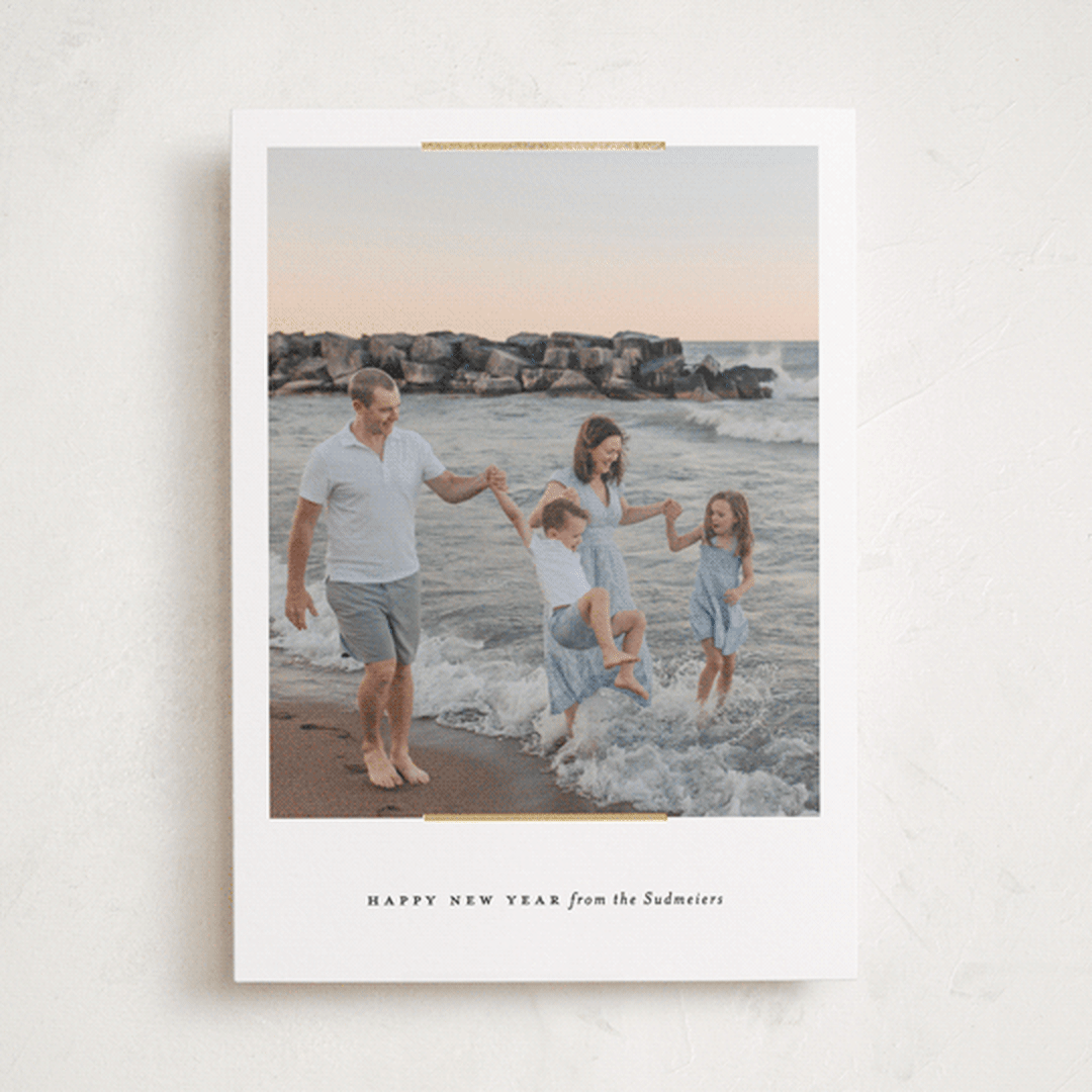 "easel" - Holiday Cards in Snow by Carolyn Nicks - Front