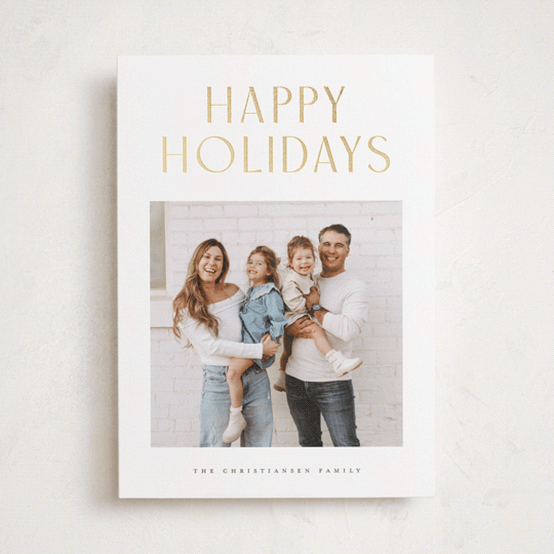 "Slate" - Holiday Cards in Sugar by Wildfield Paper Co - Front