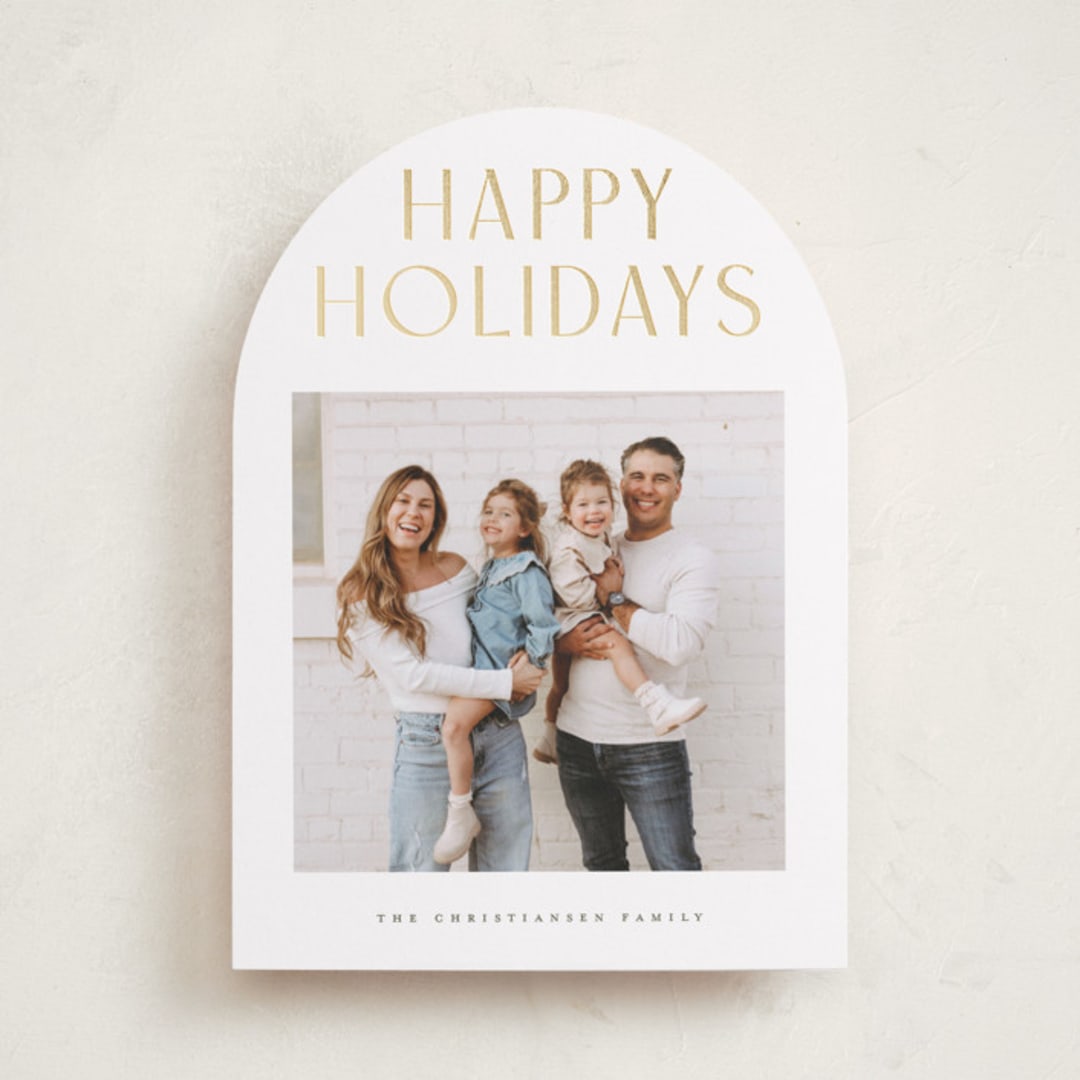 "Slate" - Holiday Cards in Sugar by Wildfield Paper Co - Front