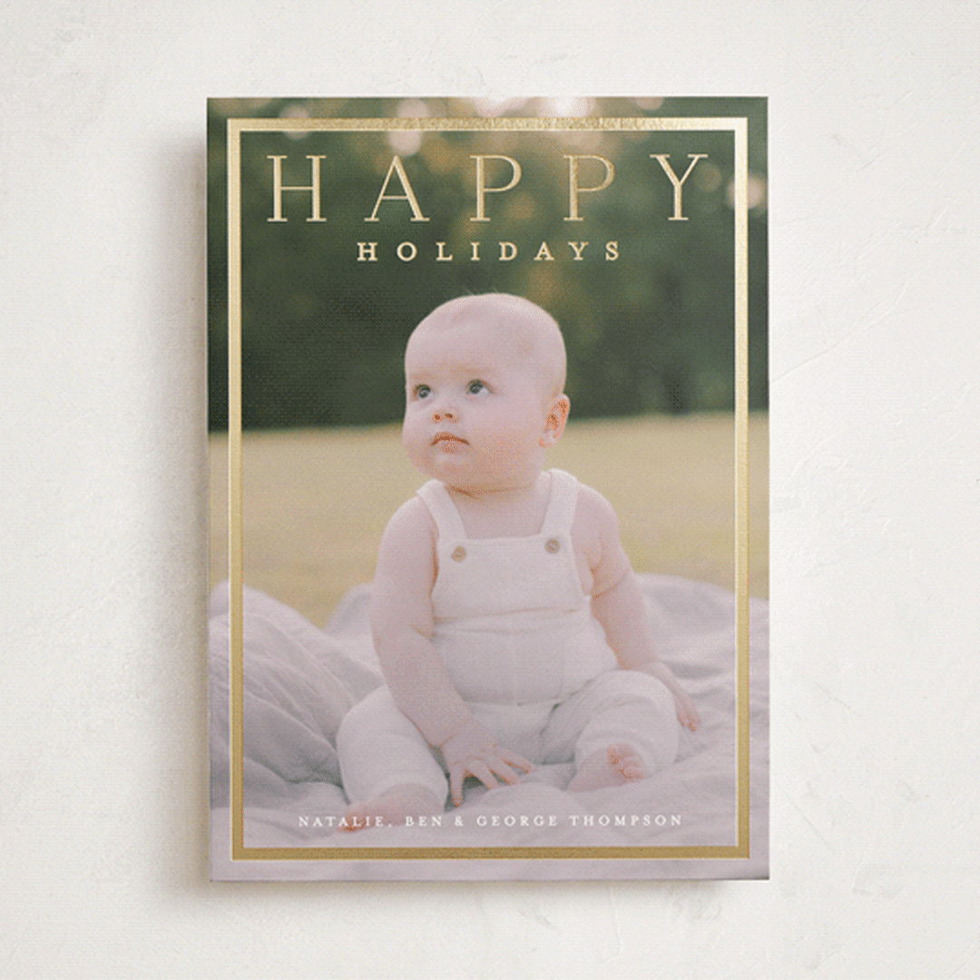 "Bridges" - Holiday Cards in Snow by Amy Kross - Front