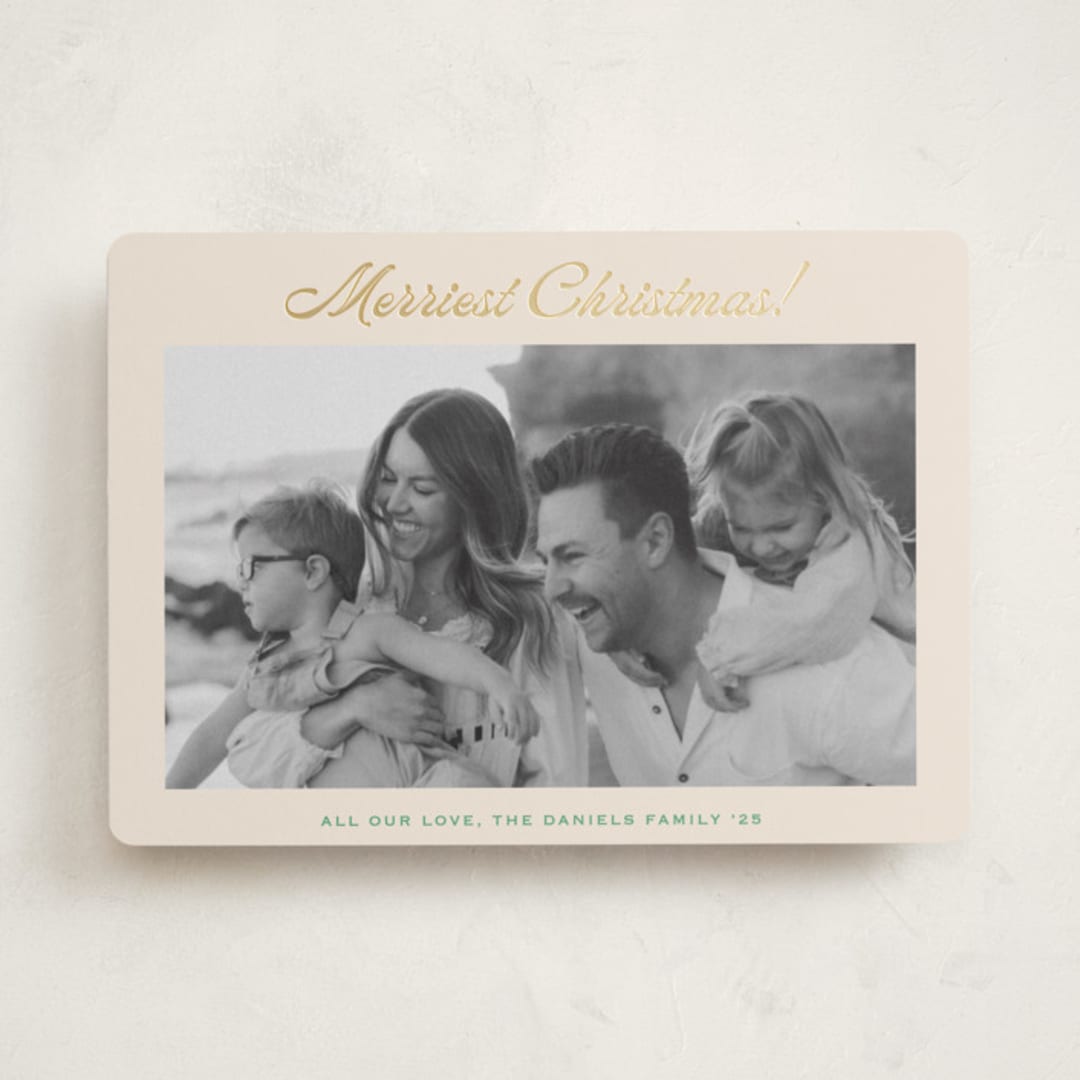 "Having Fun" - Holiday Cards in Lime by Carolyn MacLaren - Front