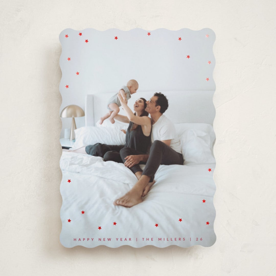 "Full of happiness" - Holiday Cards in Santa by Sumak Studio - Front