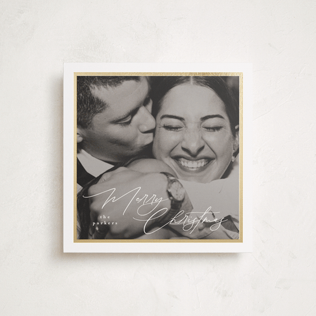 "Holiday Soneto" - Holiday Cards in Snow by Tamara Hilje - Front