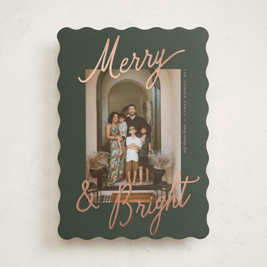 "Jottings" - Holiday Cards in Mistletoe by Pixel and Hank - Front