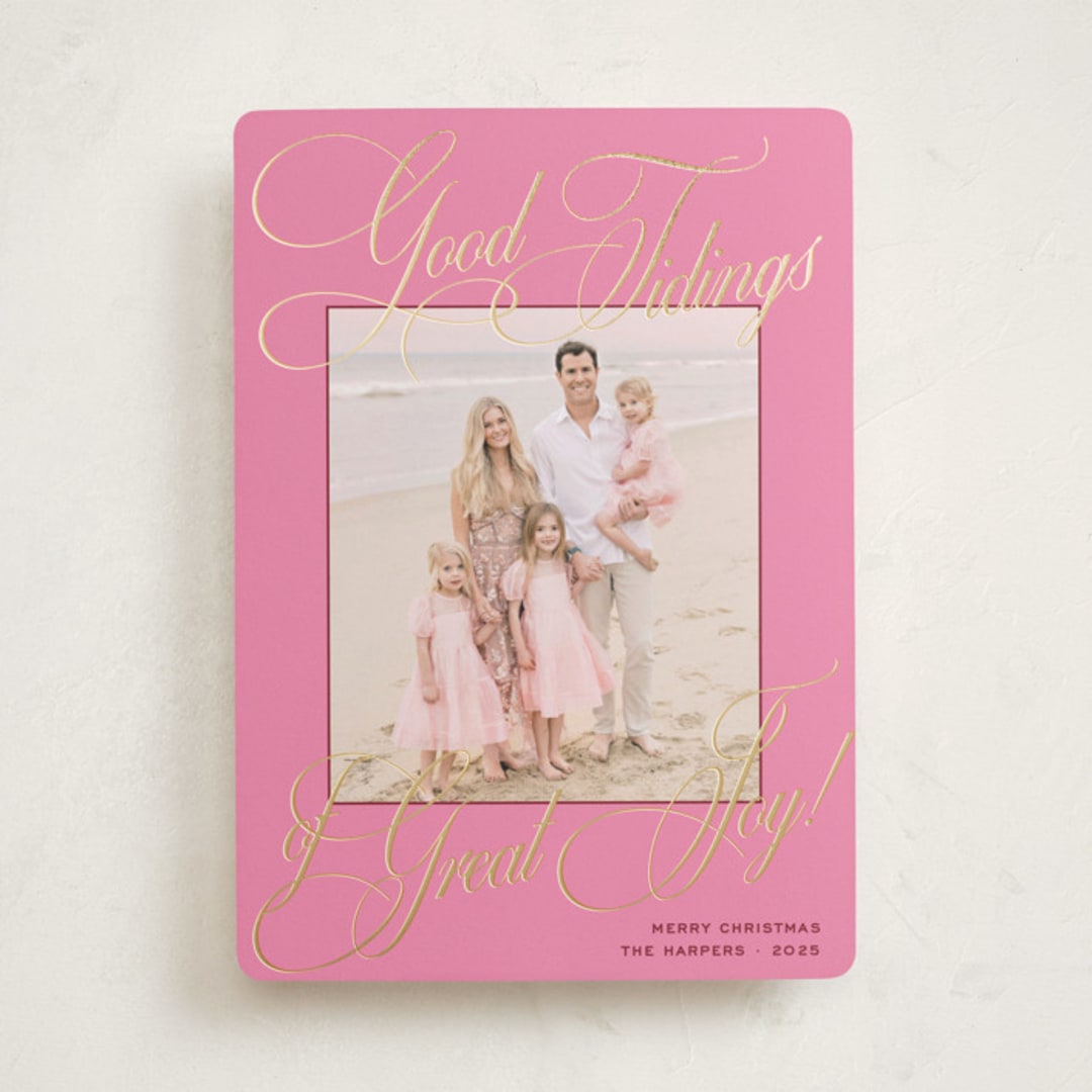 "Praline" - Holiday Cards in Gumdrop by Megan Davis - Front