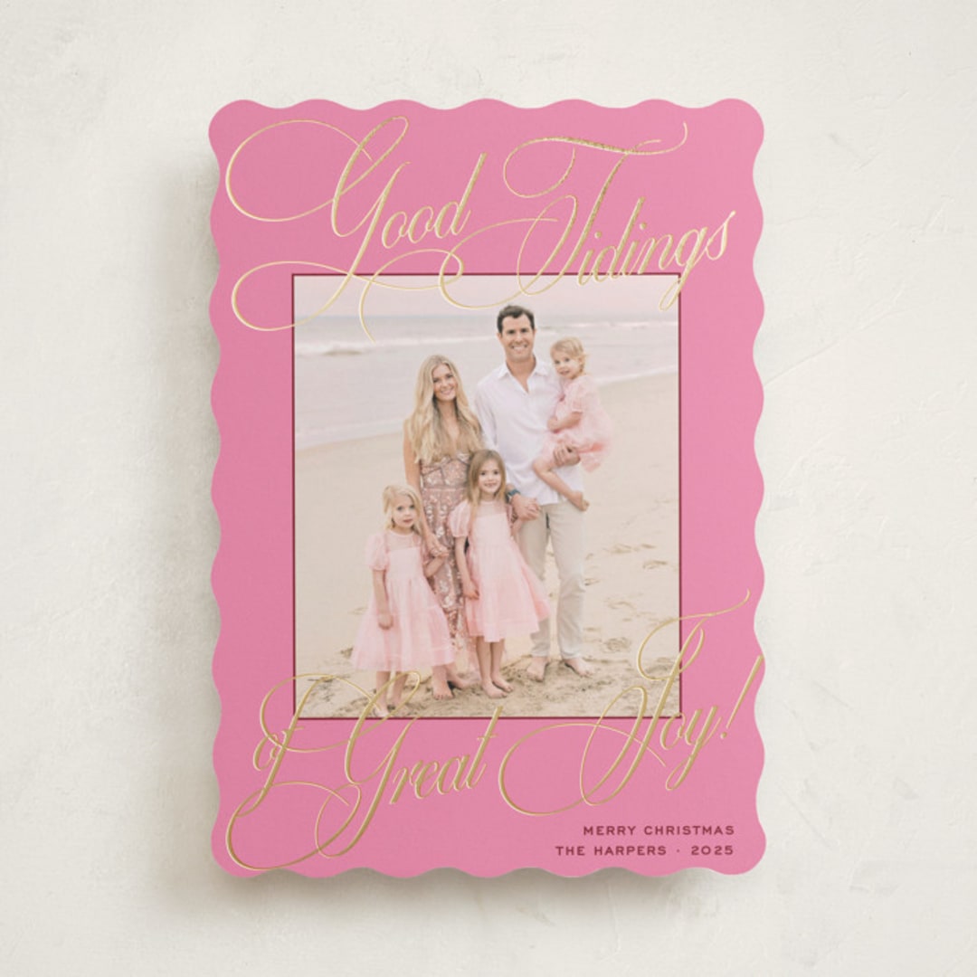 "Praline" - Holiday Cards in Gumdrop by Megan Davis - Front