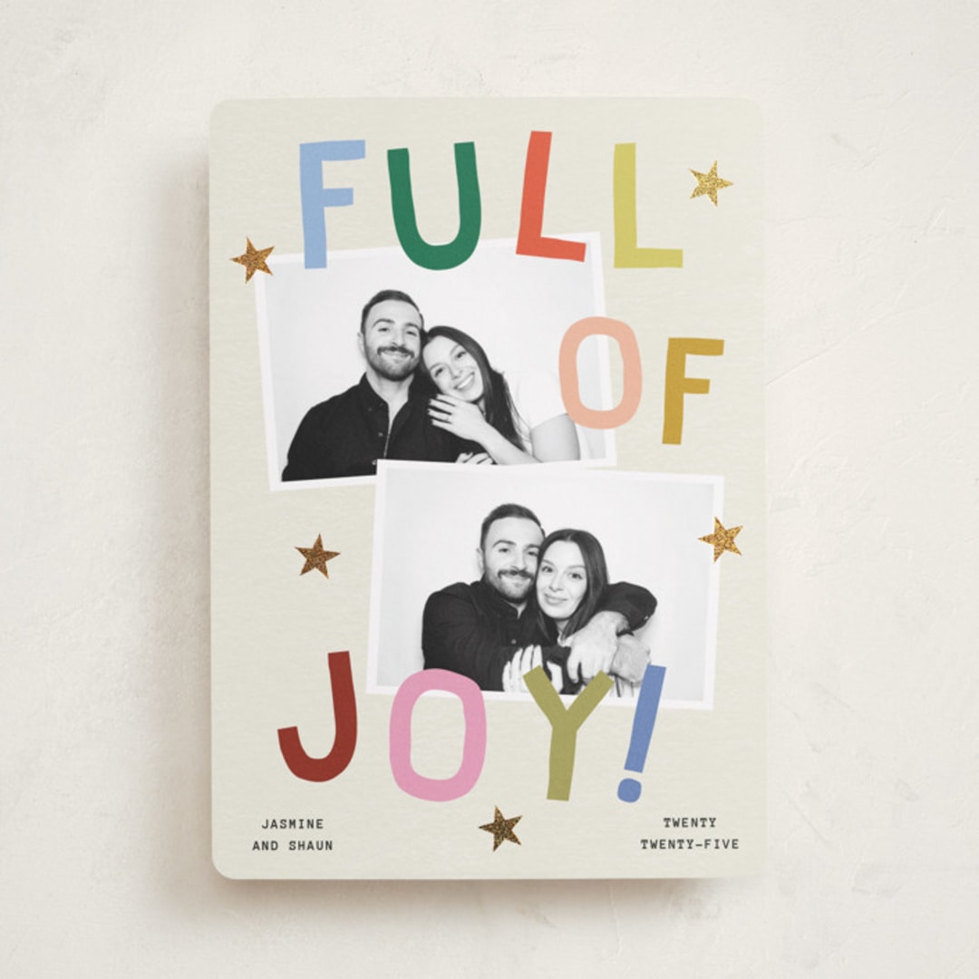 "Full of Joy (& Cheer)" - Holiday Cards in Jubilant by Kercia Jane - Front