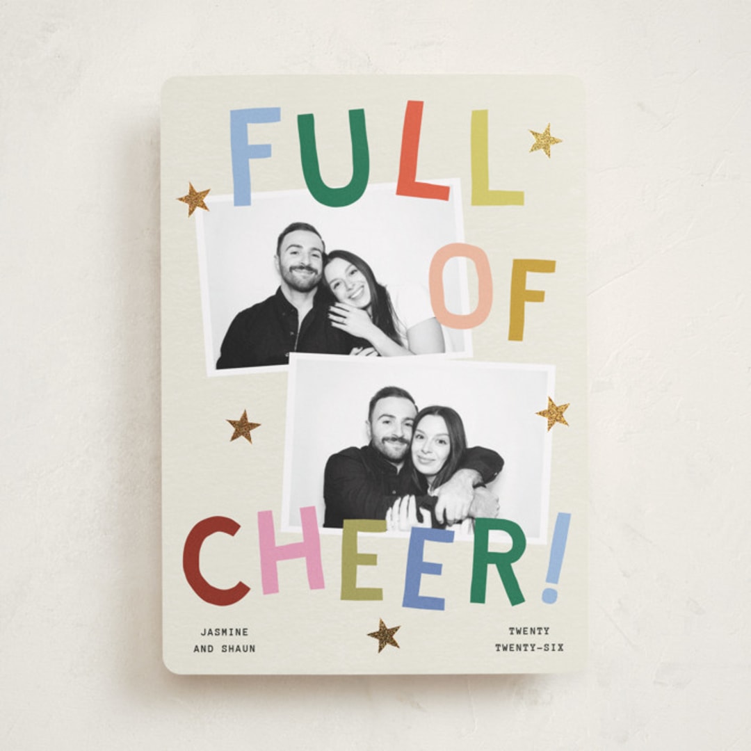 "Full of Joy (& Cheer)" - Holiday Cards in Jubilant by Kercia Jane - Front