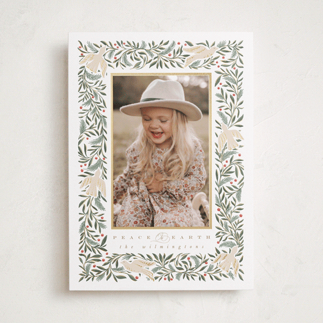 "Dove of Peace" - Holiday Cards in Dove by Leah Bisch - Front