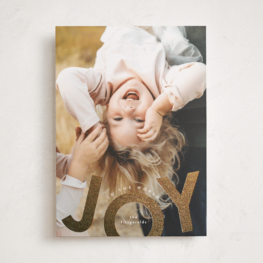 "Exuberant" - Holiday Cards in Snow by Jackie Crawford - Front