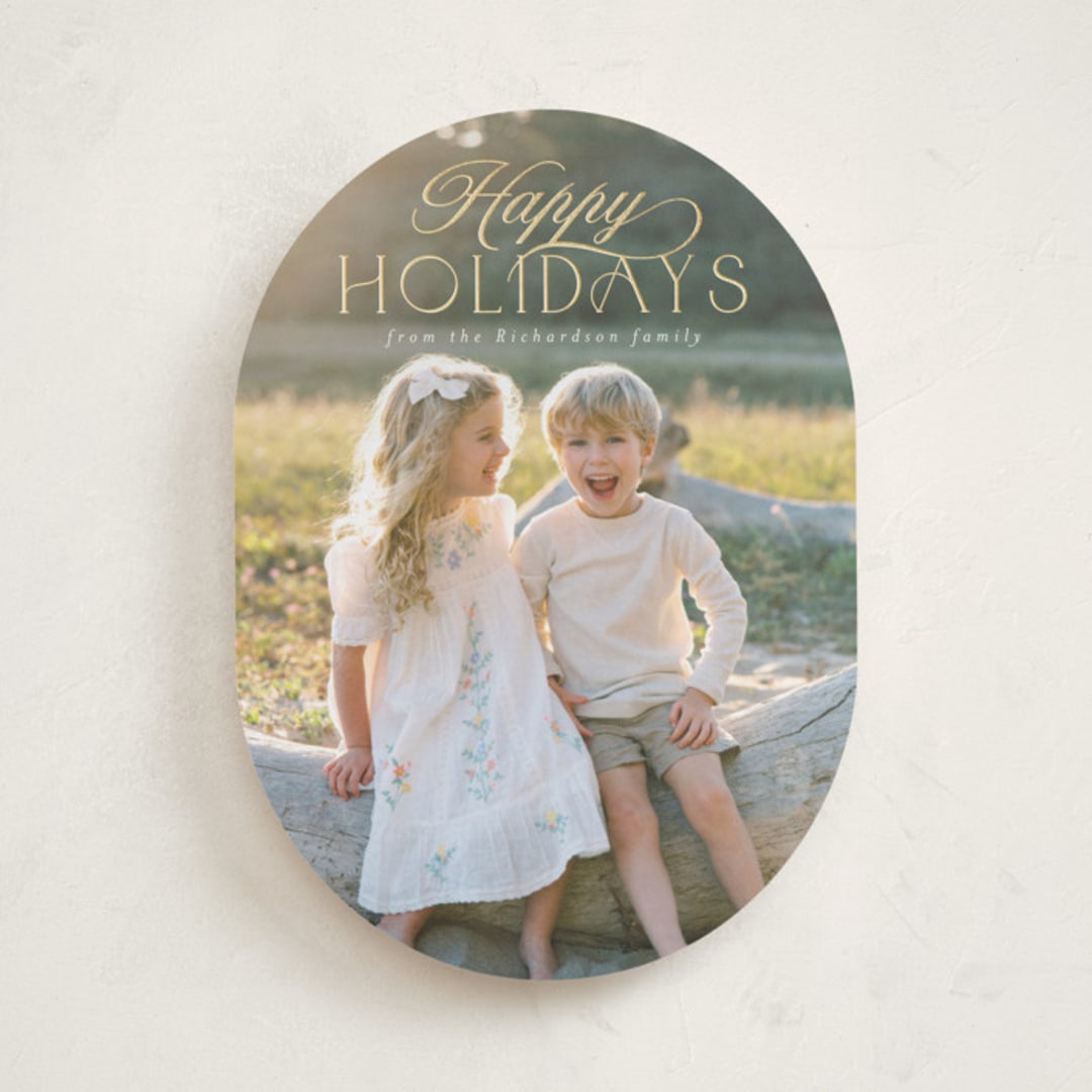 "Ashby" - Holiday Cards in Snow by Deynaaz Daraei - Front