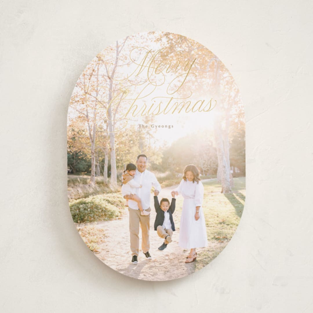 "Christmas splendor" - Holiday Cards in Golden by Rebecca Durflinger - Front