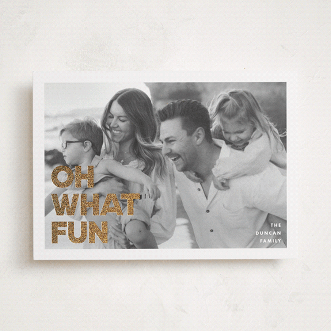 "Holiday Poster" - Holiday Cards in Snow by Maria Alou - Front