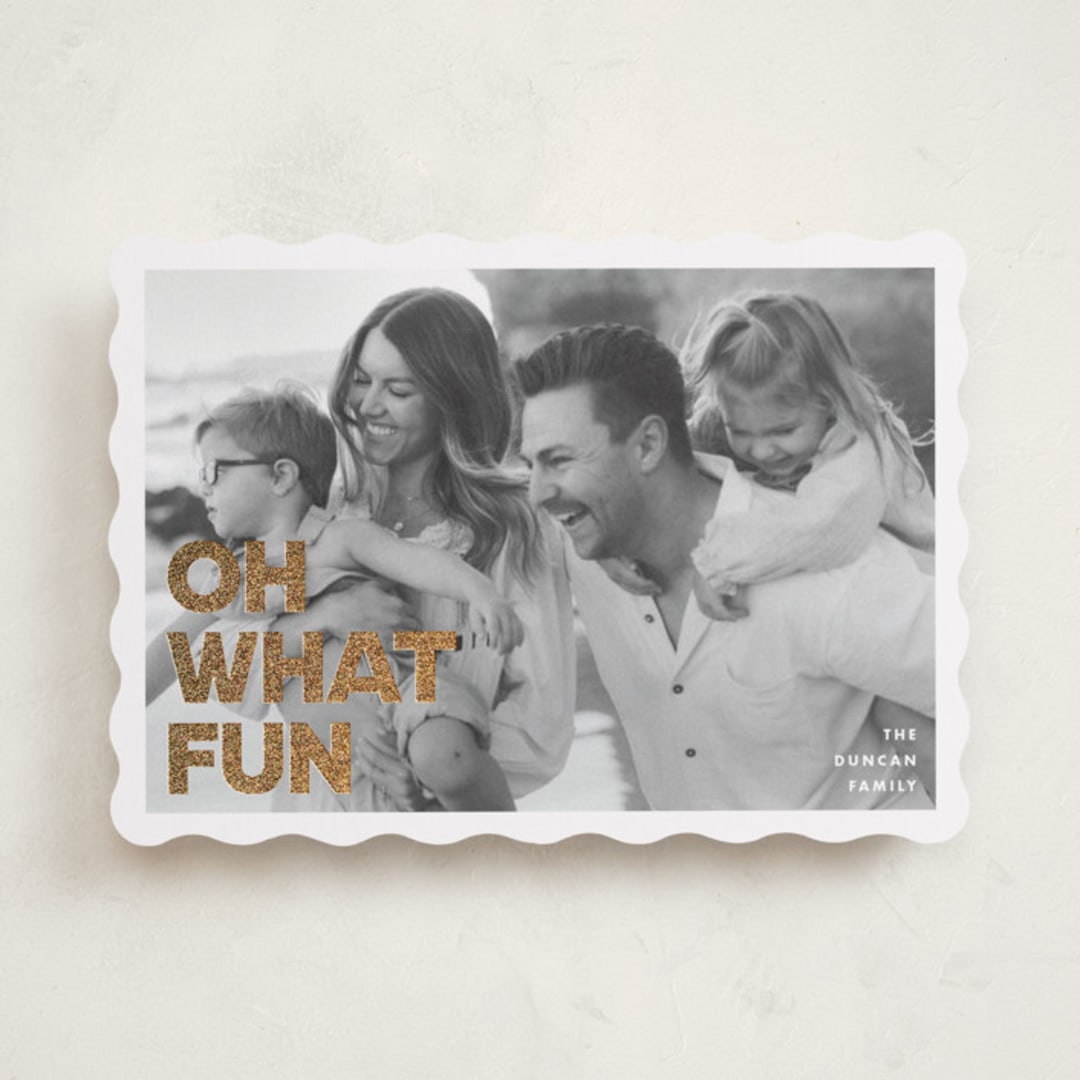 "Holiday Poster" - Holiday Cards in Snow by Maria Alou - Front