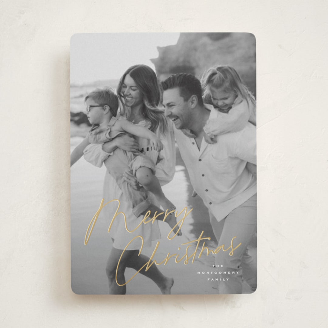 "Signature" - Holiday Cards in Snowflake by Wildfield Paper Co - Front