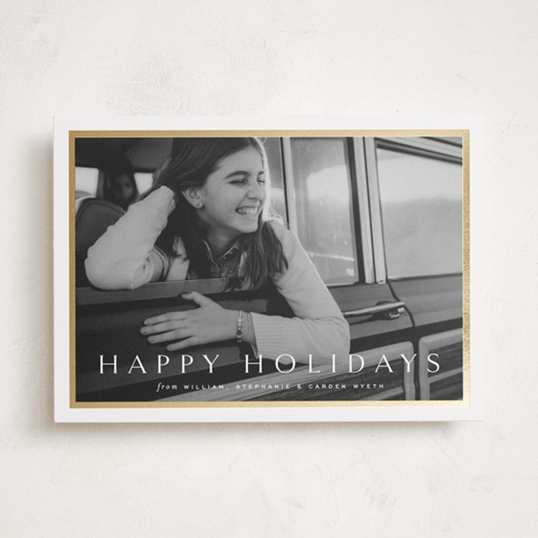 "Winds" - Holiday Cards in Cotton by Amy Kross - Front