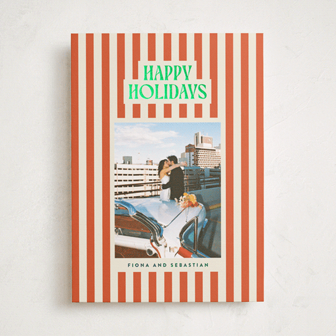 "Bold & Bright" - Holiday Cards in Mistletoe by Ekko Studio - Front